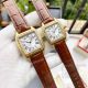 Premium Quality Fake Cartier Santos Dumont Quartz Watches Yellow Gold Diamond-set (3)_th.jpg